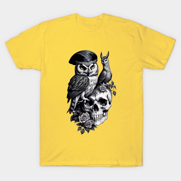 Great Horned Owl T-Shirt by PHDesigner